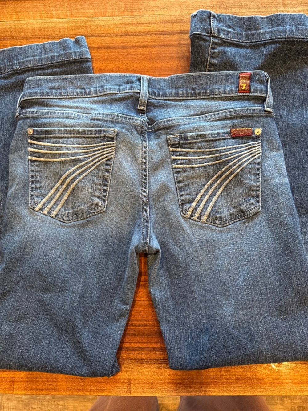 7 for All Mankind Dojo Jeans with Back Pocket Stitching